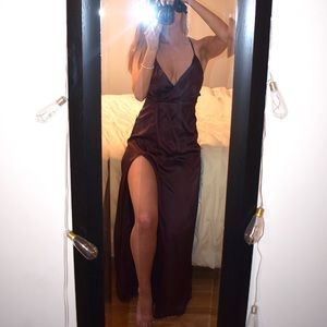 Maroon Maxi Dress
